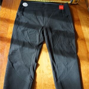 NWT SPANX Every.Wear Laser Wave 7/8 Leggings Very Black 3X